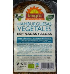 Hamburguesa Vegetal (algas+espinaca) De Biogra