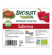 Burger Vegetal Sabrosa (pimiento) De Biosuit
