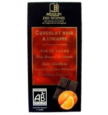 Chocolate Negro + Naranja (74%cacao) De Moulin Des Moines